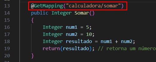 acessar um método controlador Spring Boot