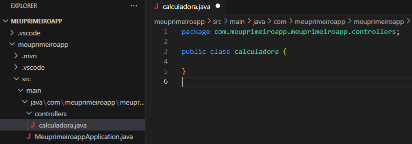 criando um controlador spring boot